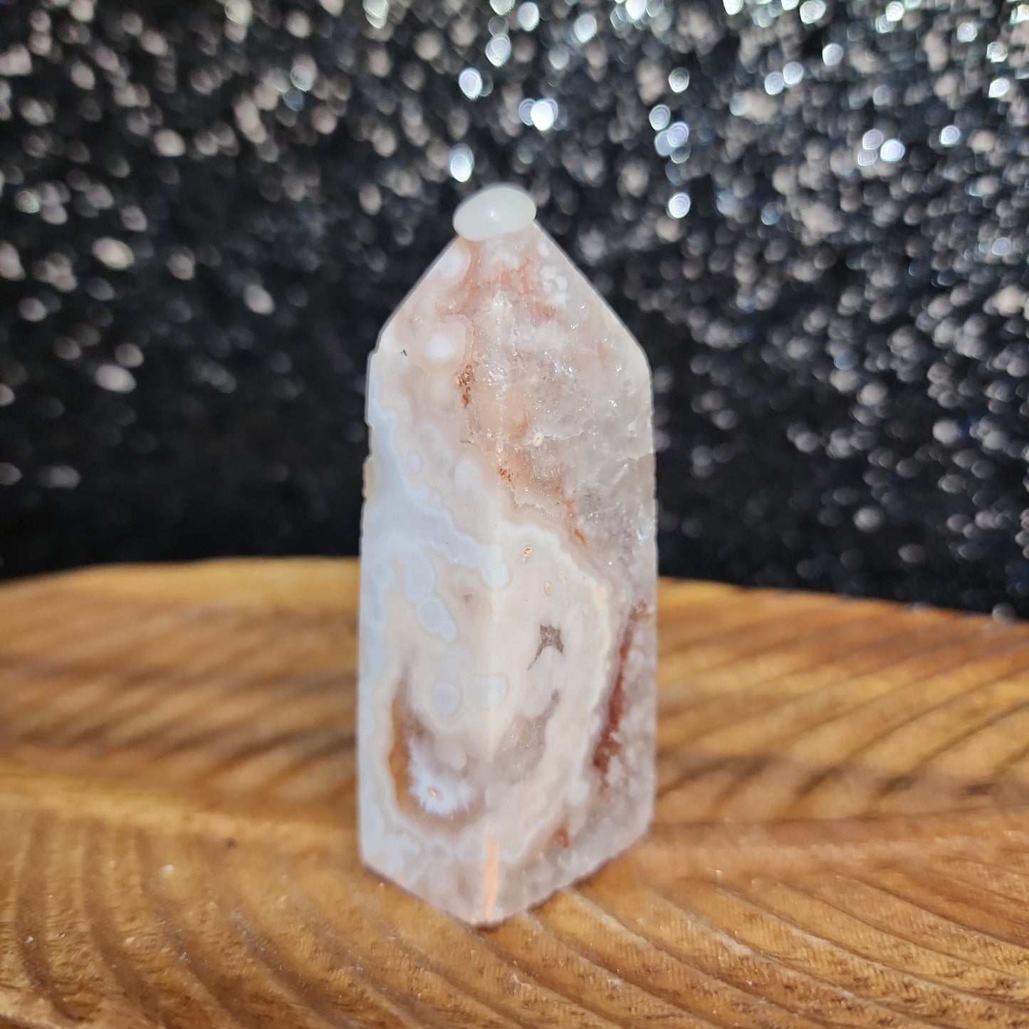 Pink Amethyst Agate Tower