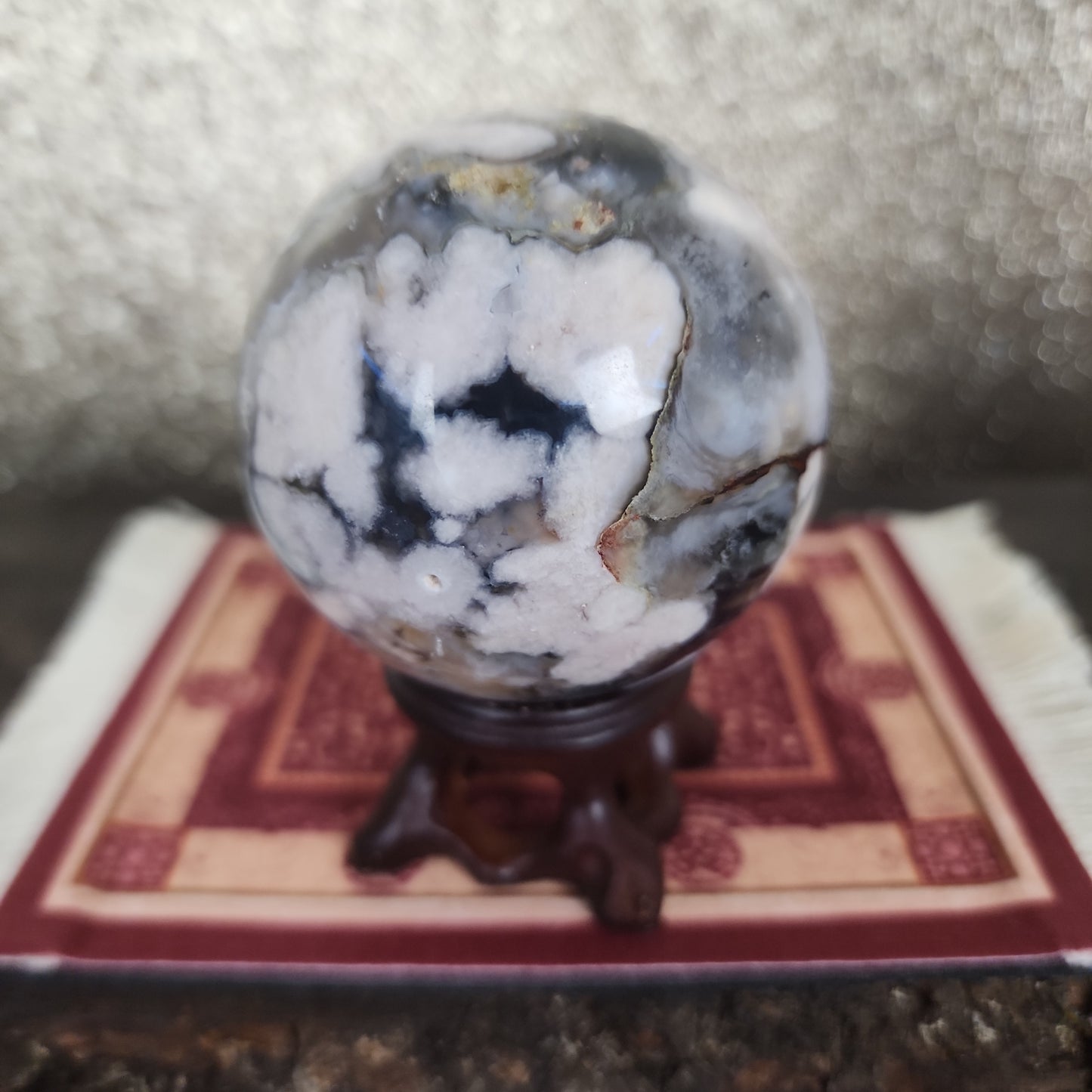 Flower Agate Sphere