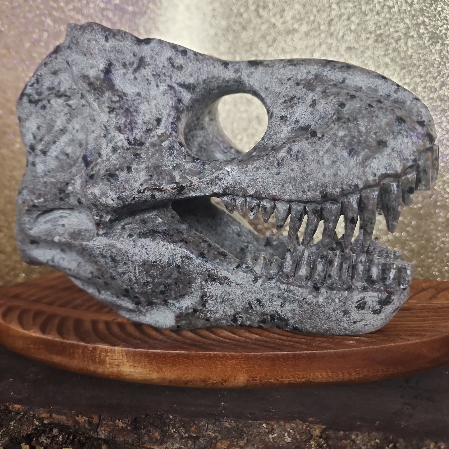 3.41lb Yooperlite T-Rex Skull