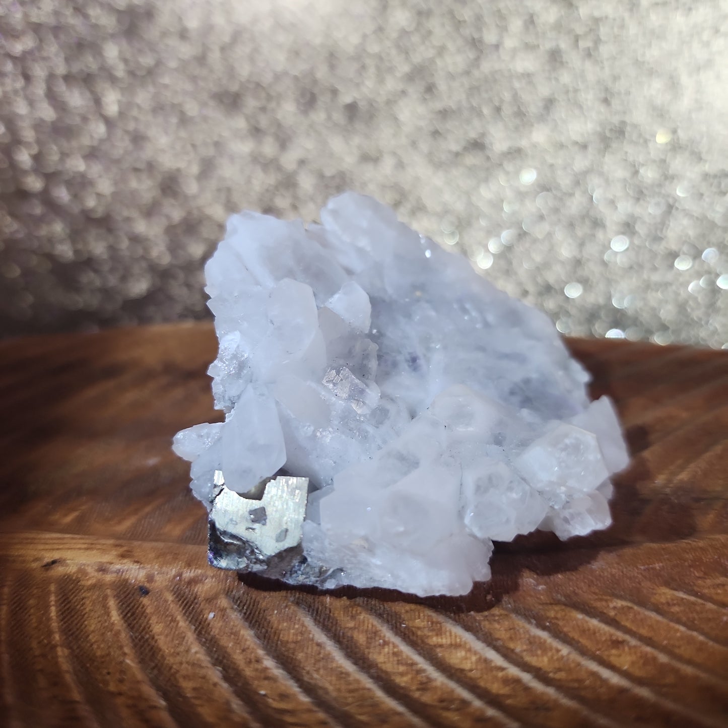 Clear Quartz Specimen w/ Pyrite