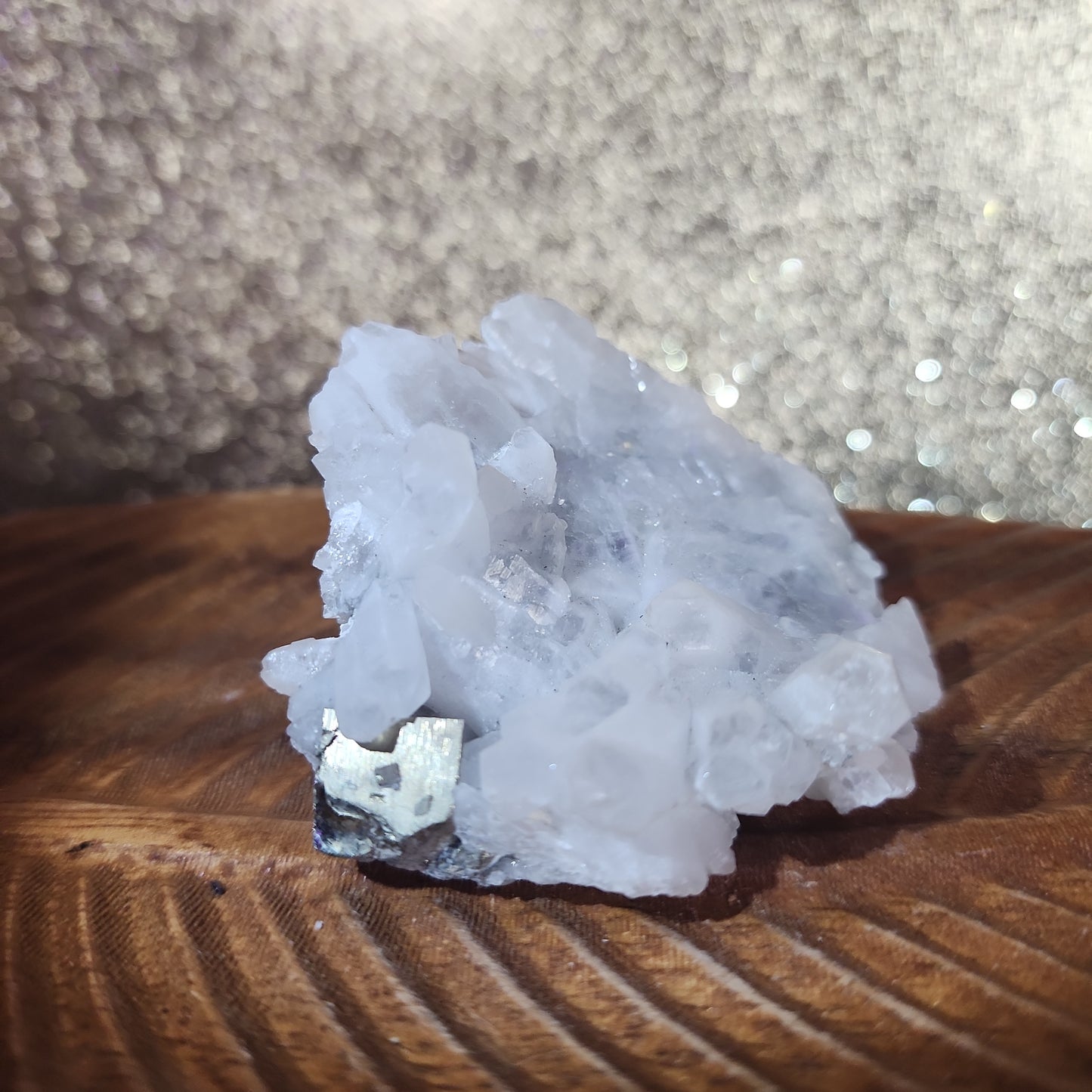 Clear Quartz Specimen w/ Pyrite