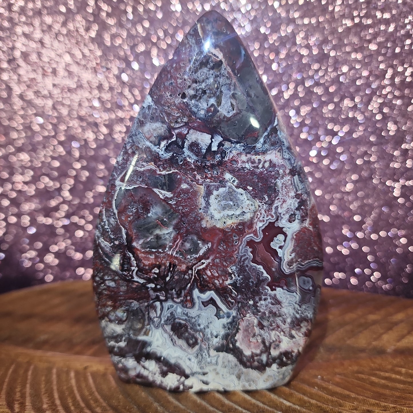 Mexican Lace Agate Tower