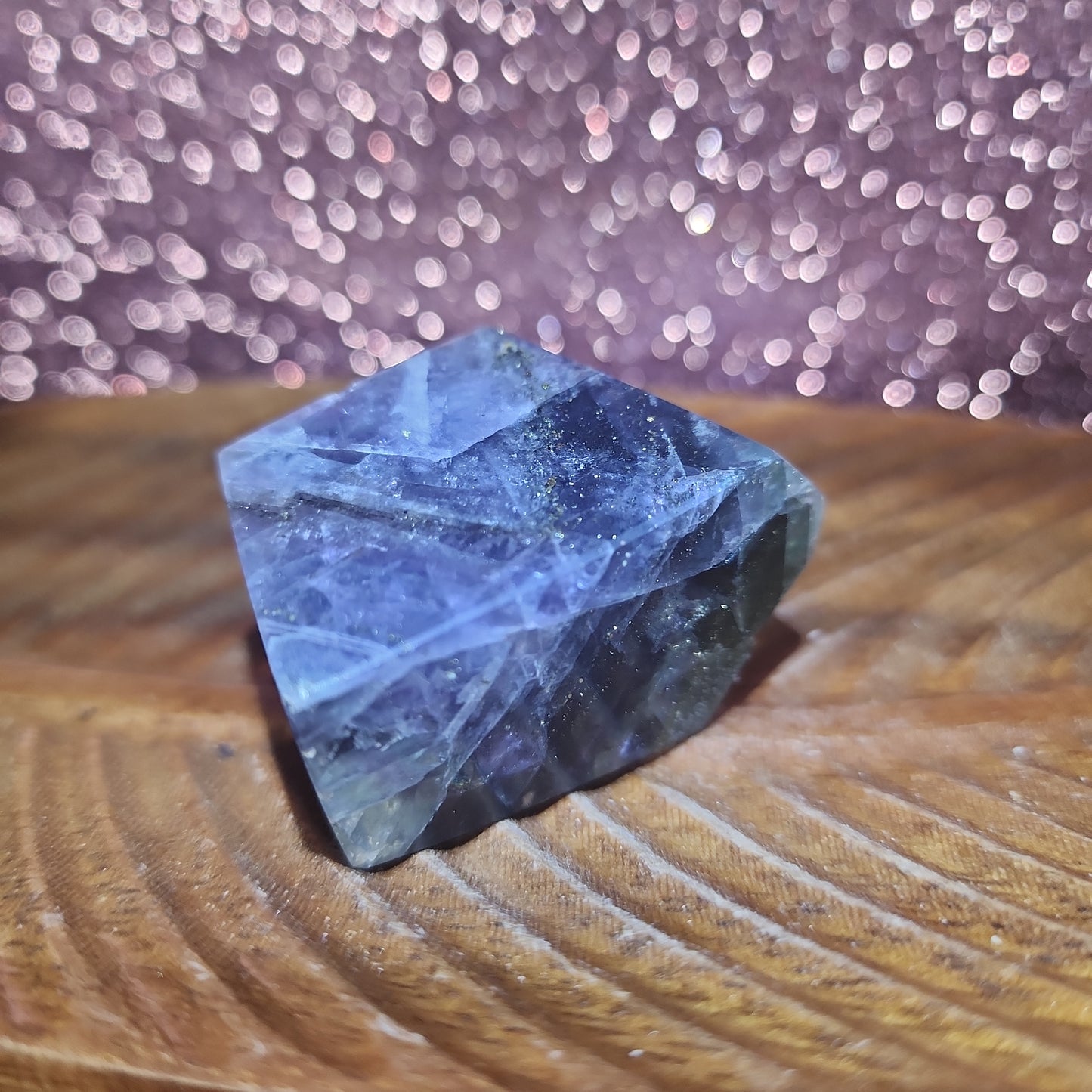 Fluorite with Pyrite Freeform