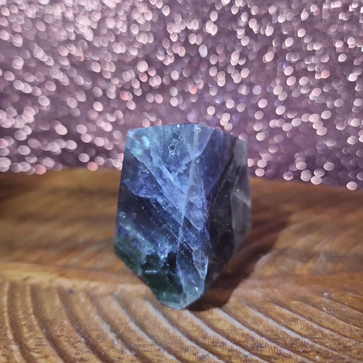 Fluorite with Pyrite Freeform