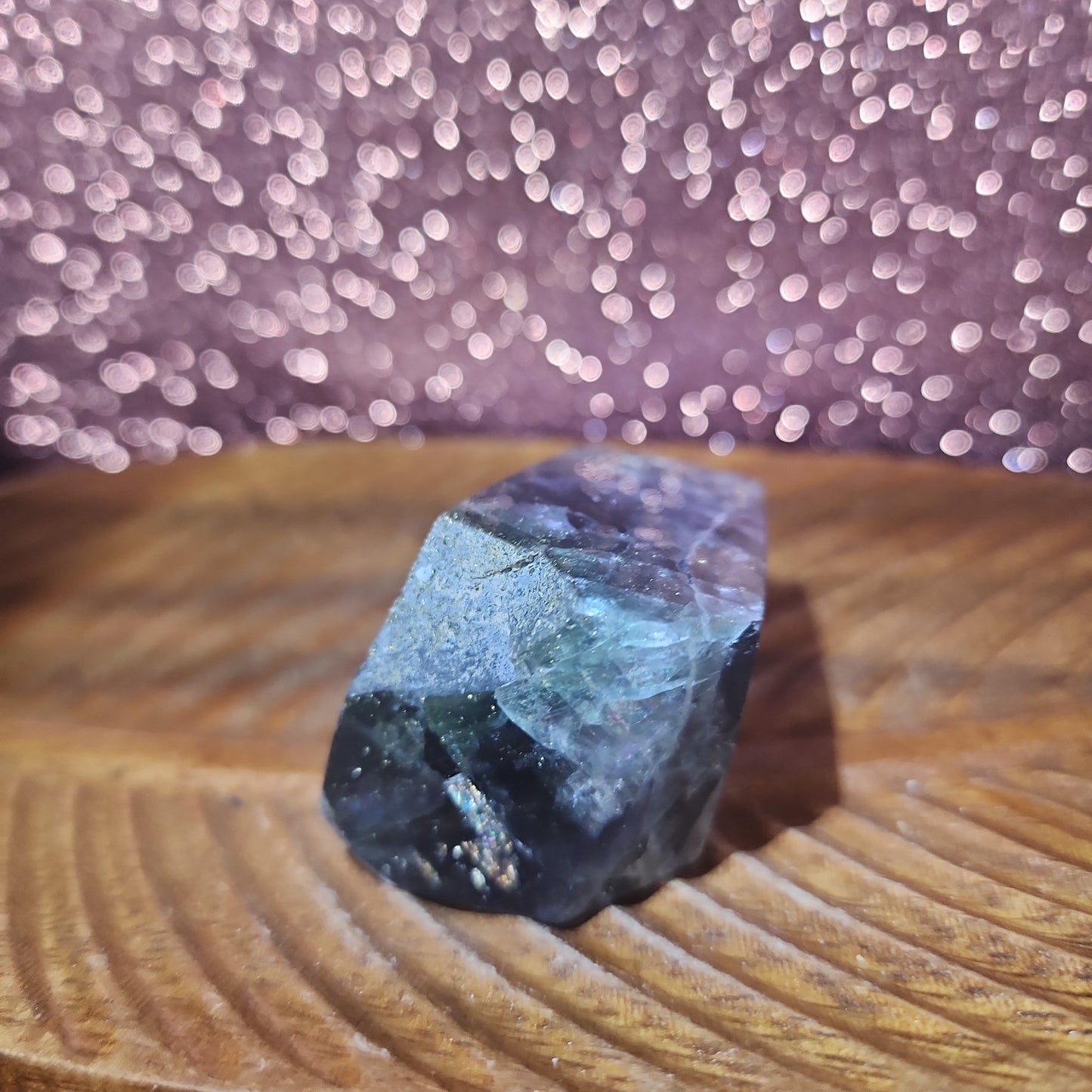 Fluorite with Pyrite Freeform