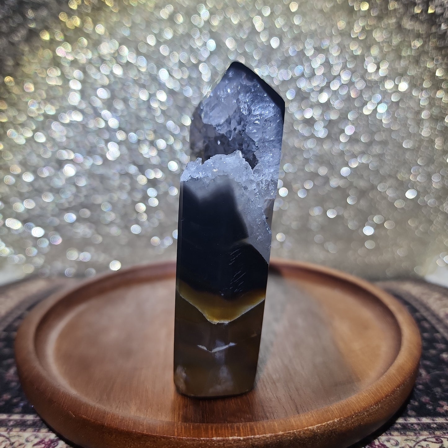 Druzy Agate Tower