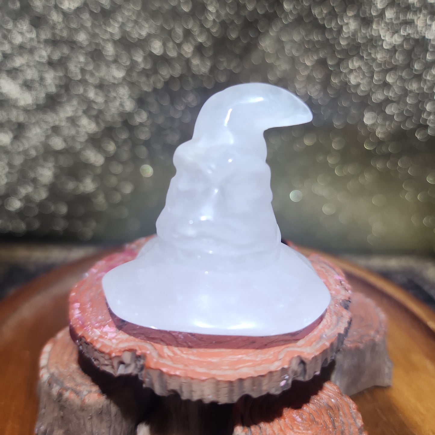 Rose Quartz Sorting Hart Carving
