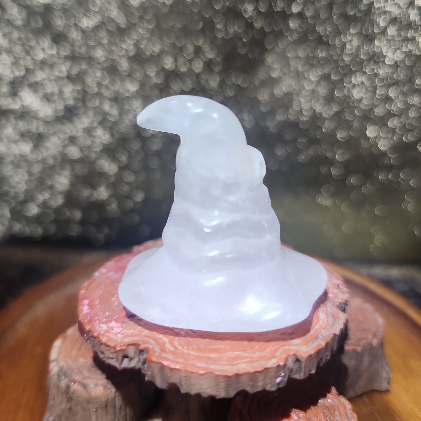 Rose Quartz Sorting Hart Carving