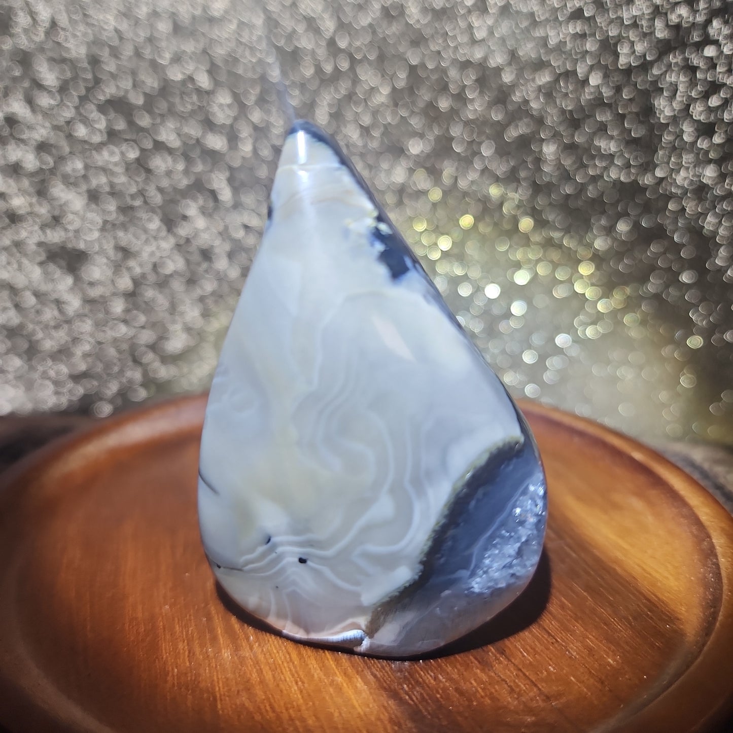 Volcanic Agate Teardrop