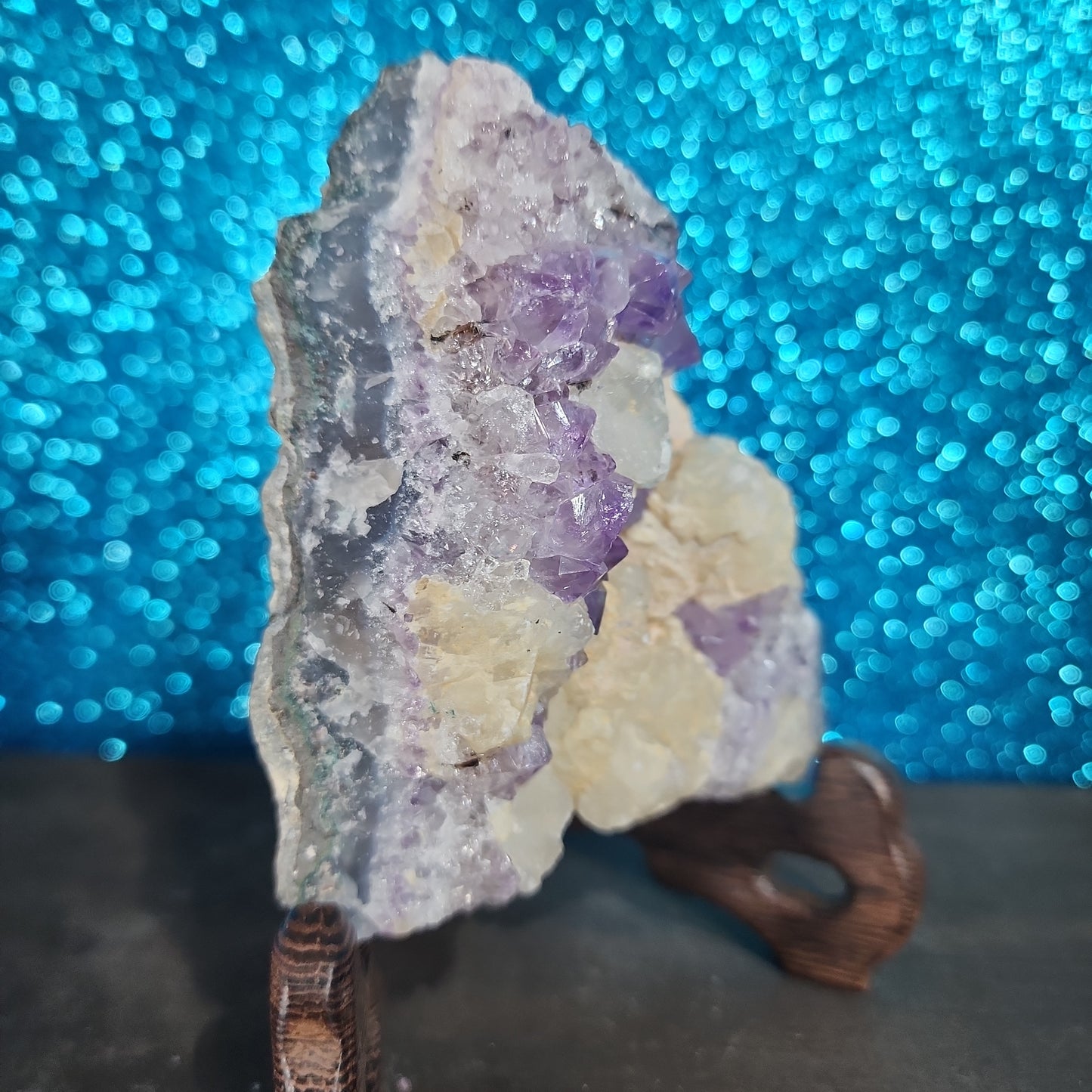 Amethyst Cluster w/ Calcite