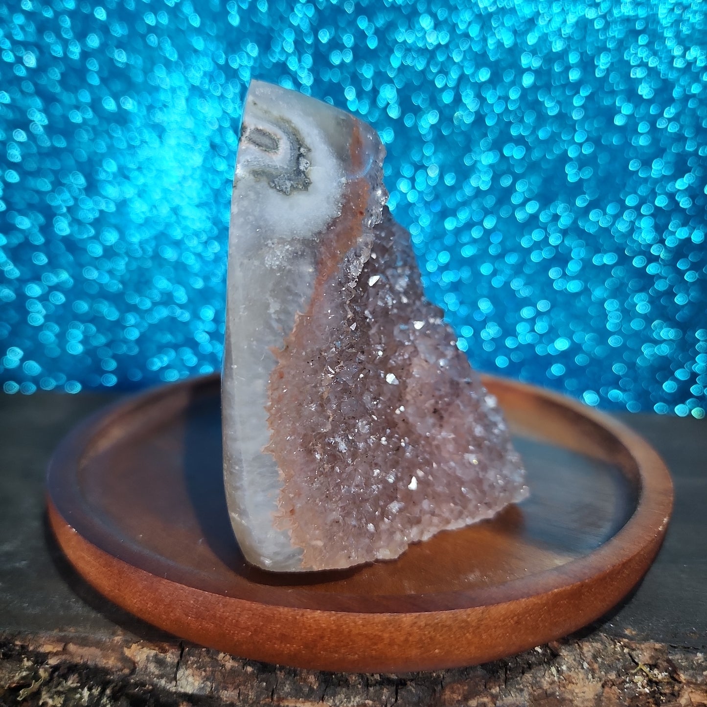 Agate Freeform with Feruginous Quartz