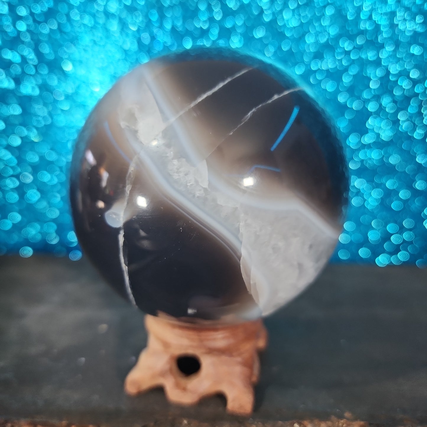 Amethyst Agate Sphere