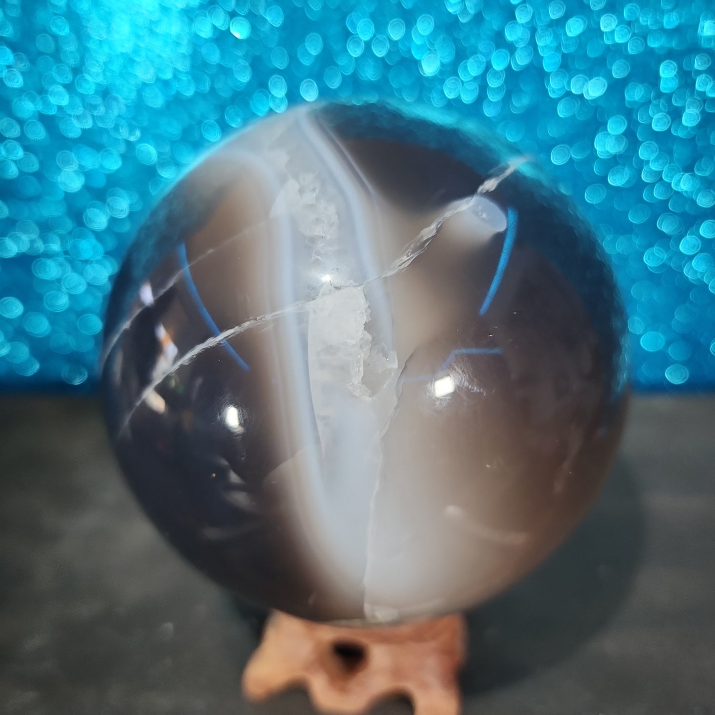 Amethyst Agate Sphere