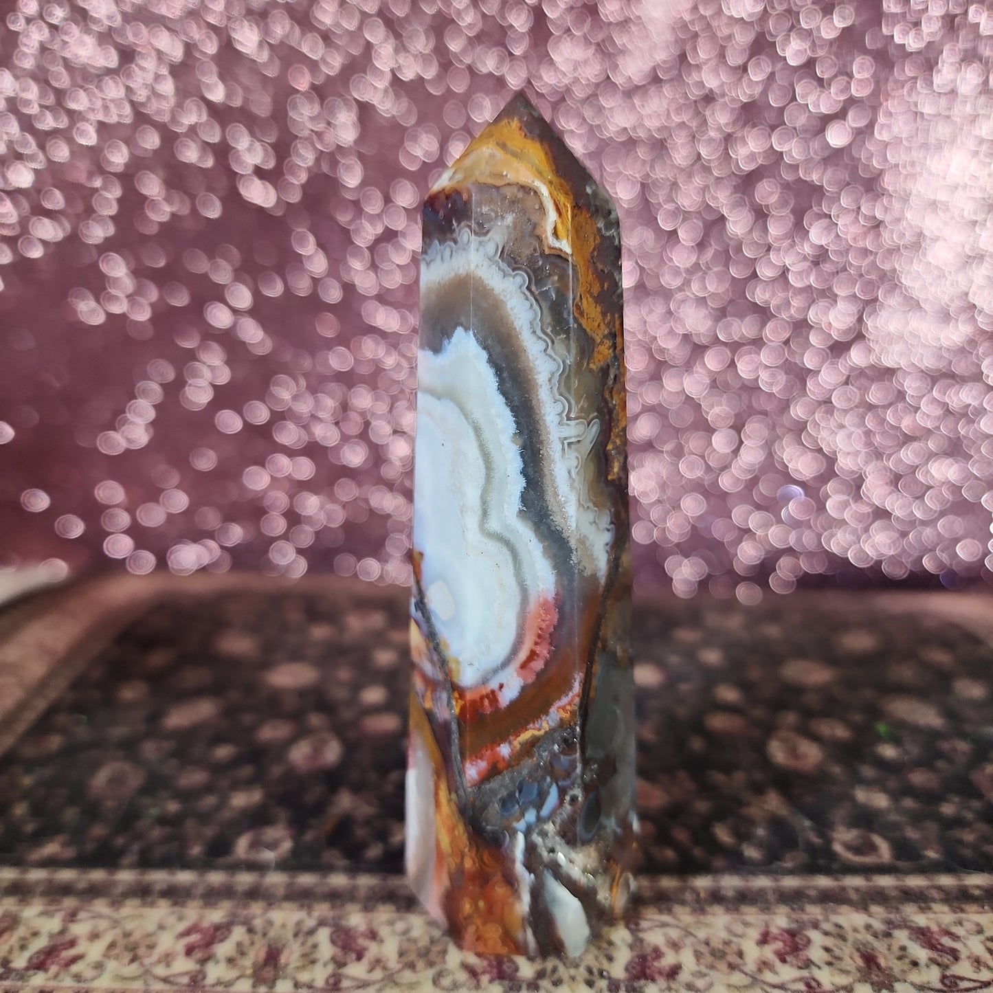 Mexican Lace Agate Tower