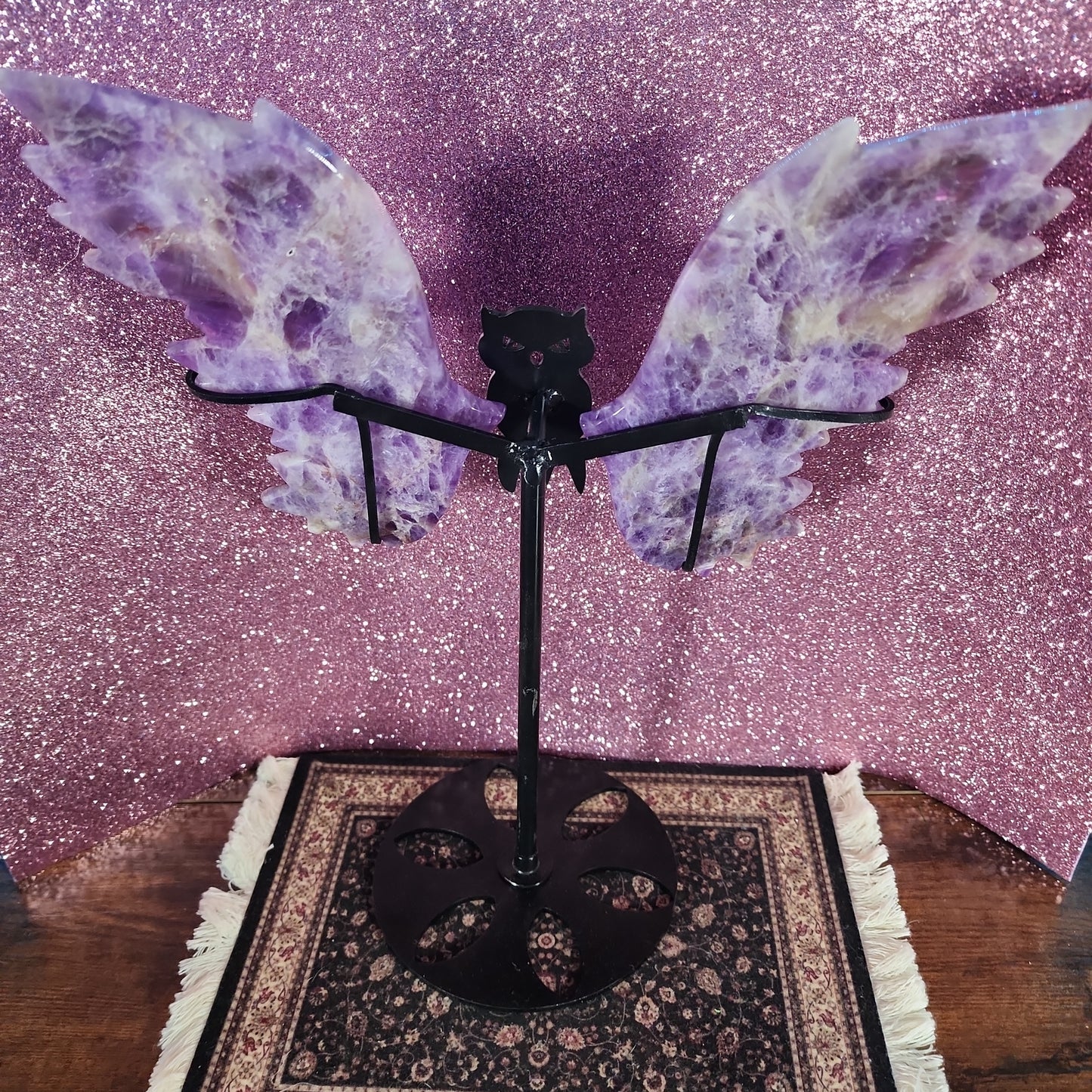 Dream Amethyst Owl Wings