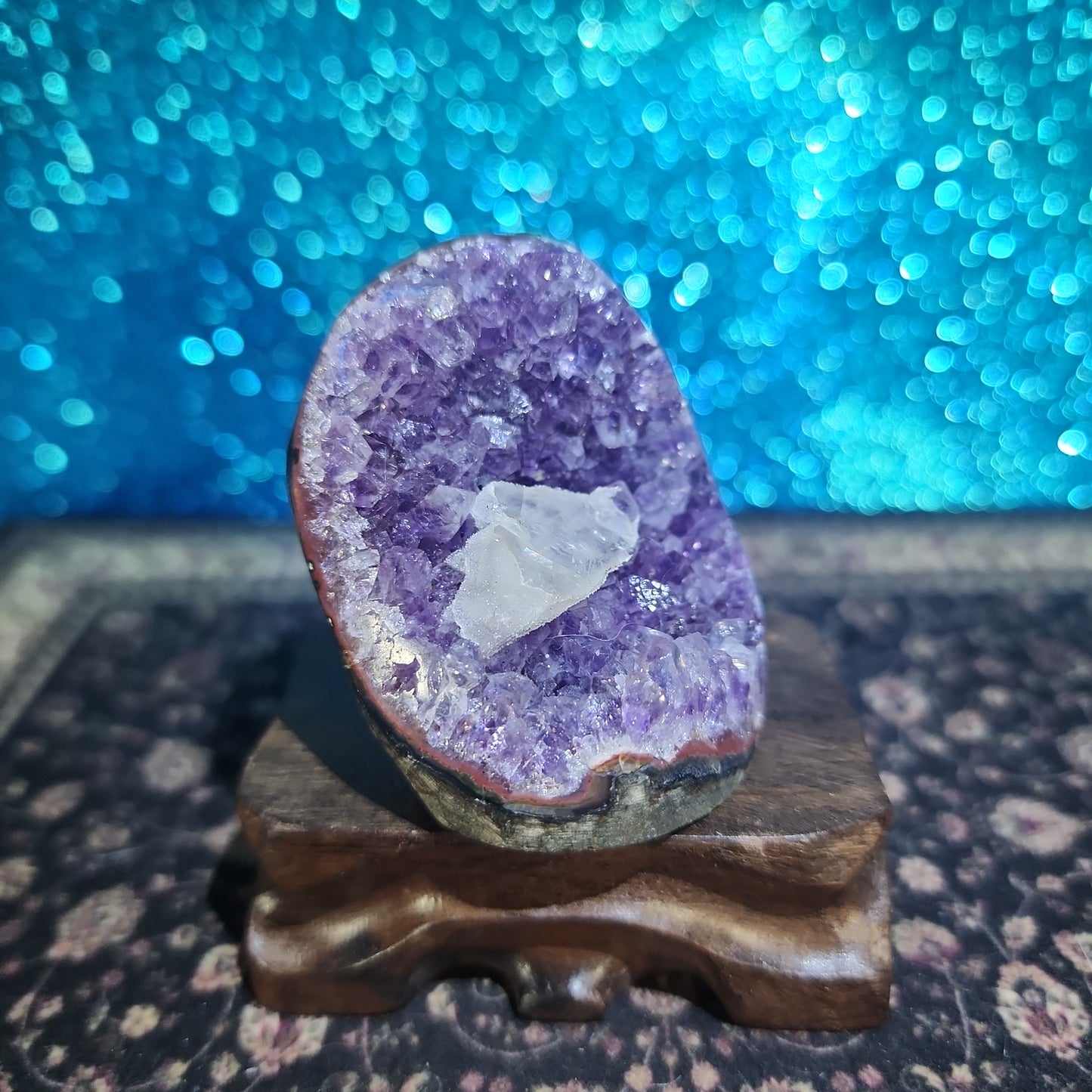 Amethyst Geode w/ Calcite