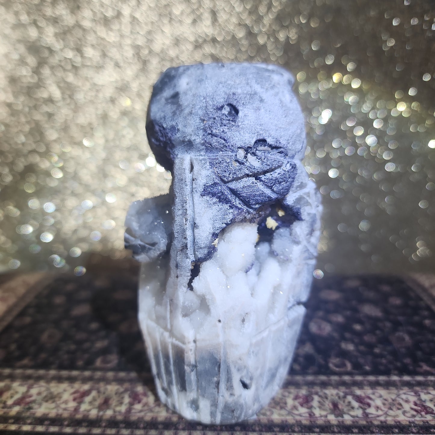 Sphalerite Druzy Owl