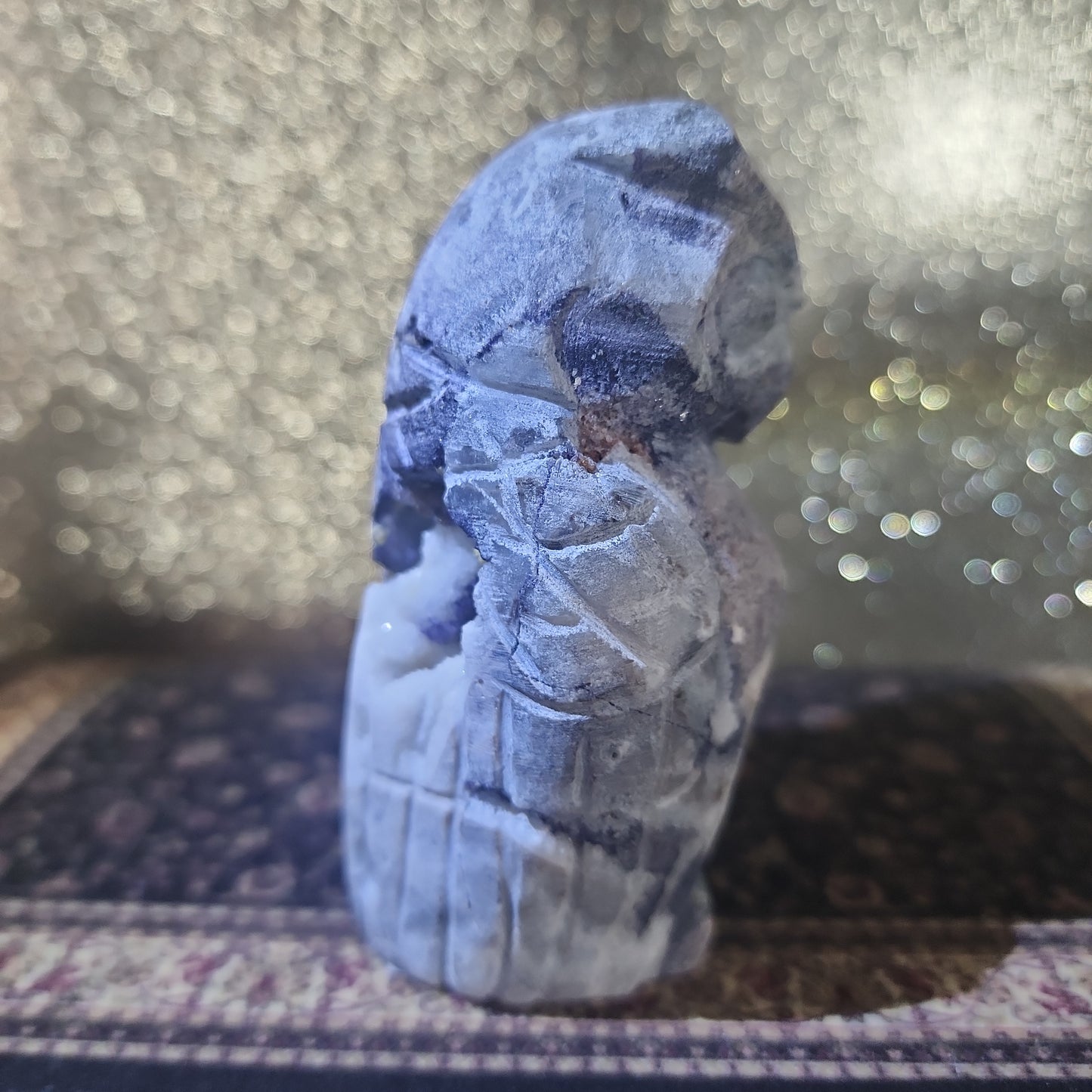 Sphalerite Druzy Owl