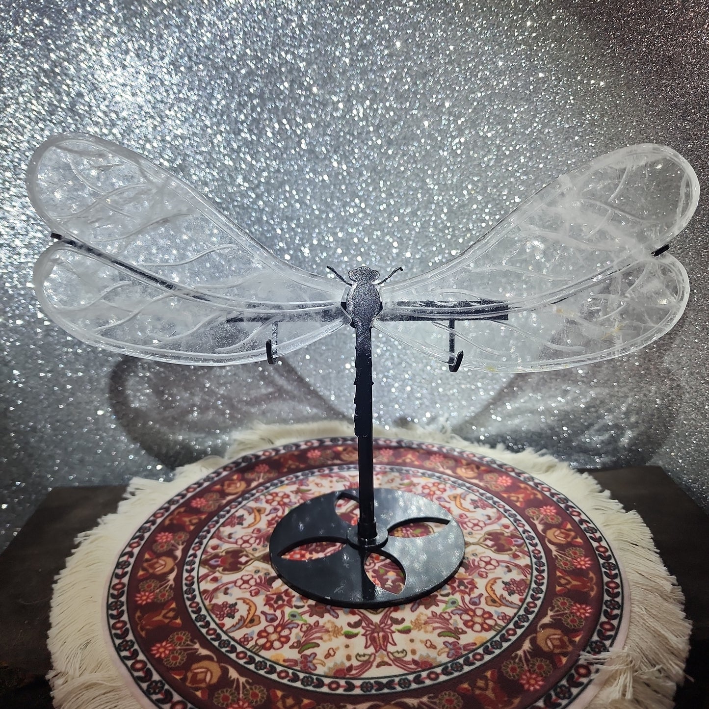 Clear Quartz Dragonfly Wings