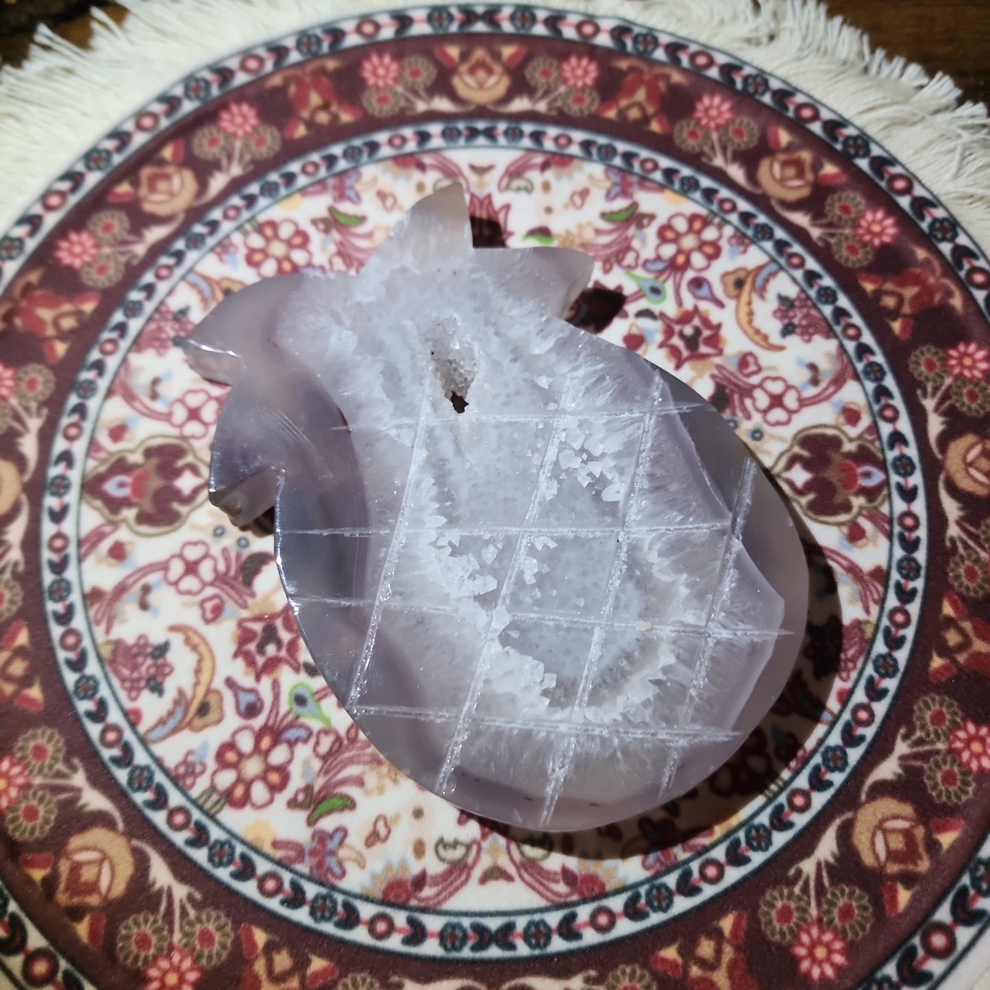 Agate Pineapple Carving