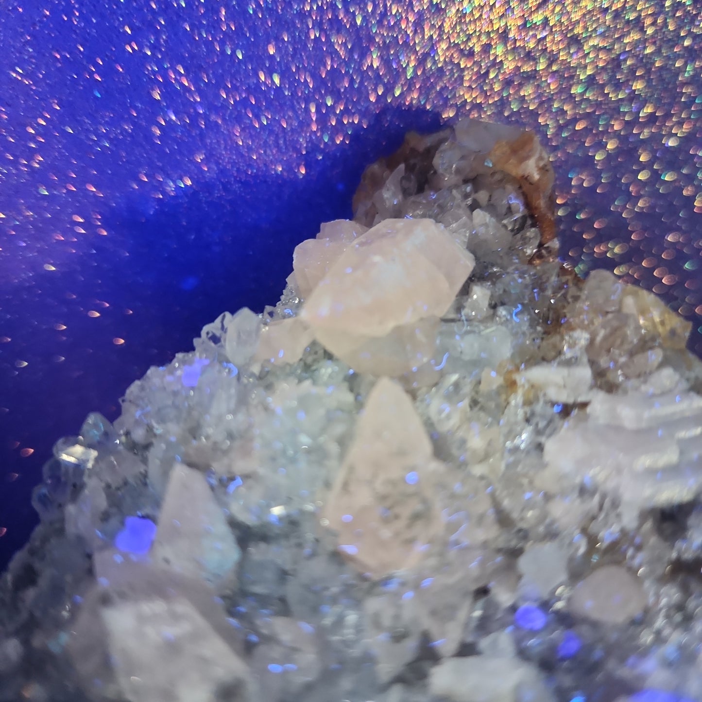 Pyrite Quartz Calcite Cluster with Fluorite