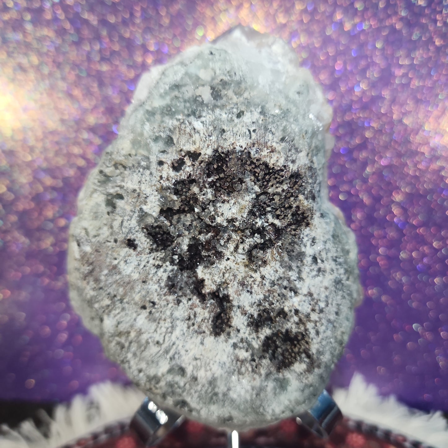 Calcite with Stillbite Cluster