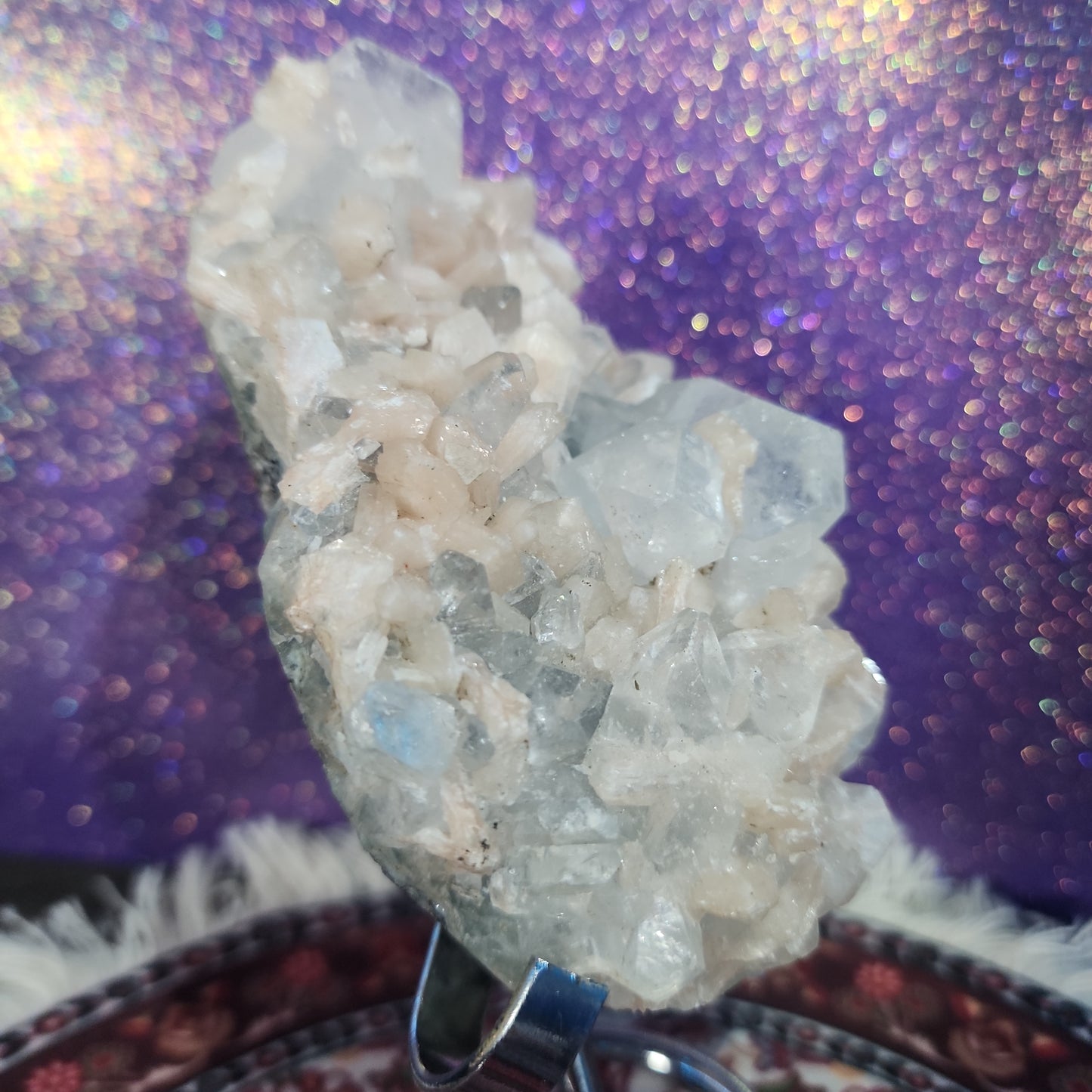 Calcite with Stillbite Cluster