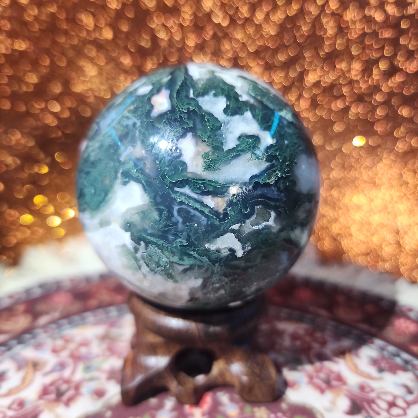 Moss Agate Sphere