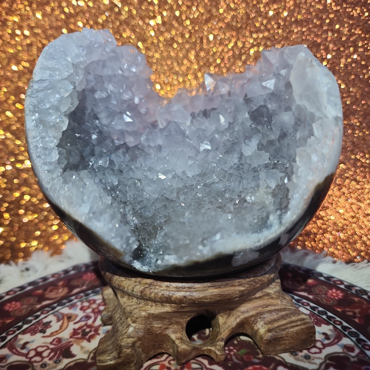 Amethyst Agate Sphere