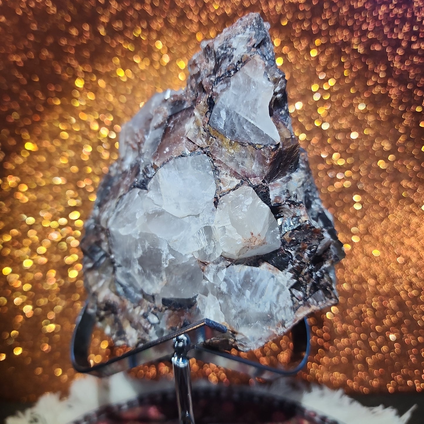 Red Diamond Pagoda Calcite Cluster