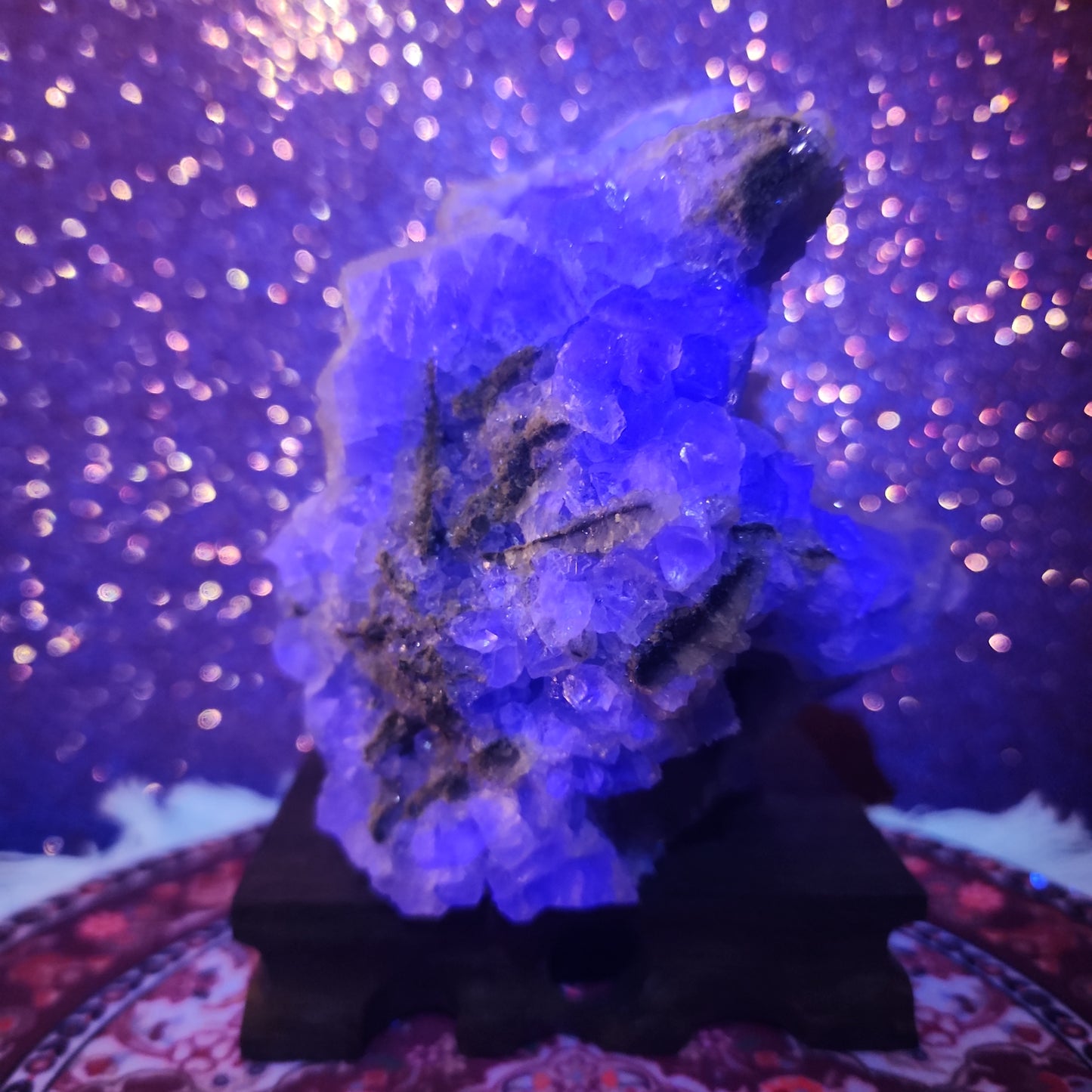 1.855lbs Sugar Druzy Xianghualing Fluorite
