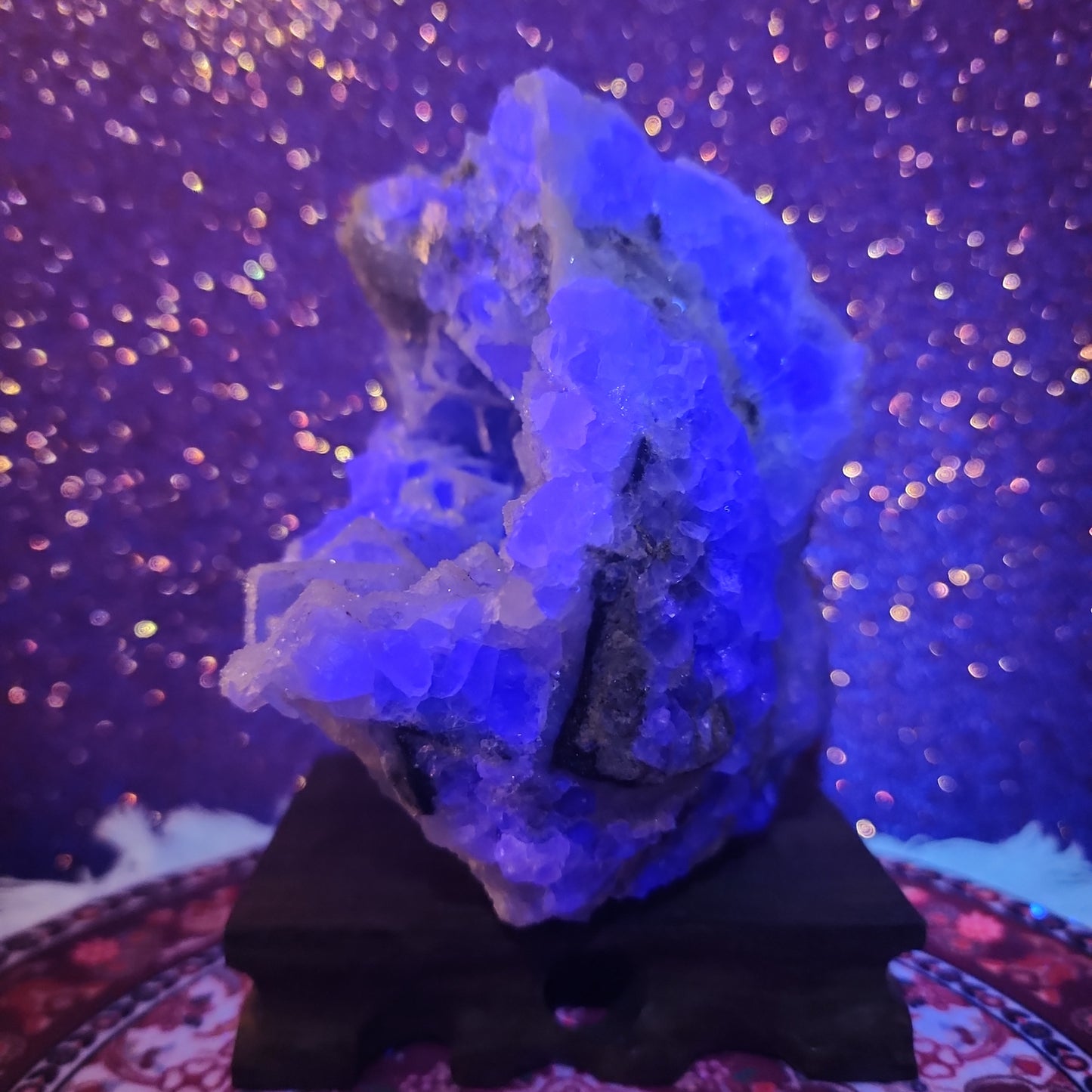 1.855lbs Sugar Druzy Xianghualing Fluorite
