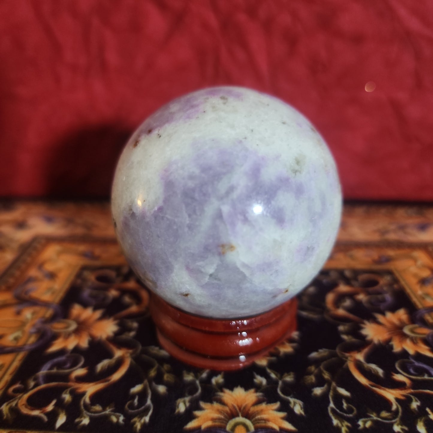 UV Lepidolite Sphere