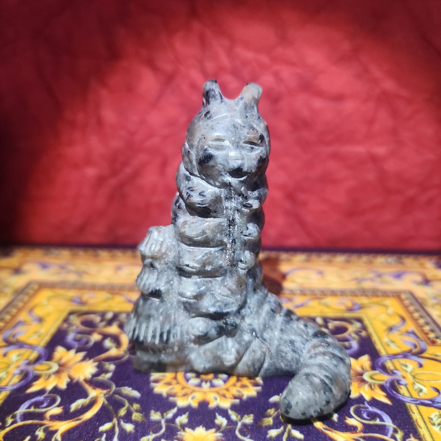 Smoking Caterpillar Yooperlite Carving