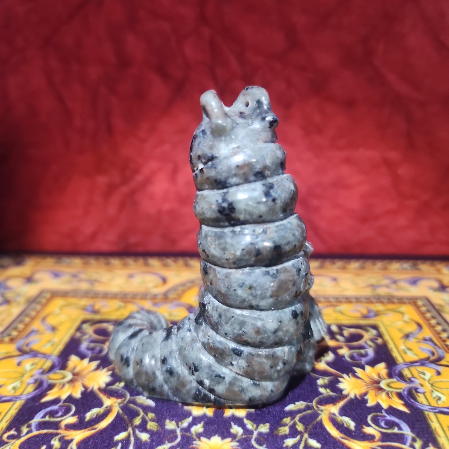 Smoking Caterpillar Yooperlite Carving