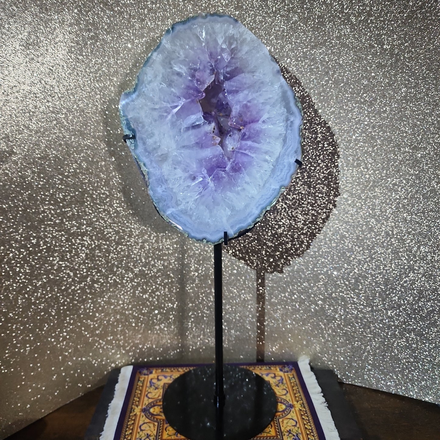 6.9lbs Amethyst Agate Slab
