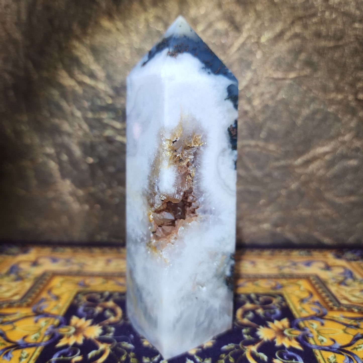 Moss and Flower Agate Tower