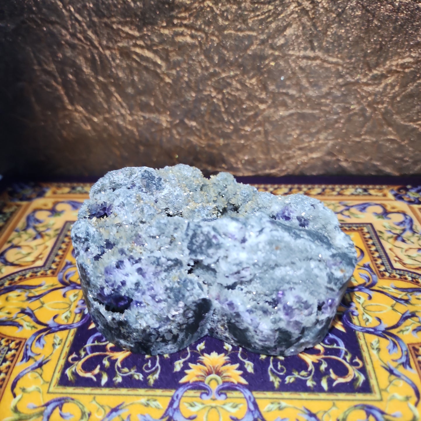 Sphalerite Heart with Fluorite