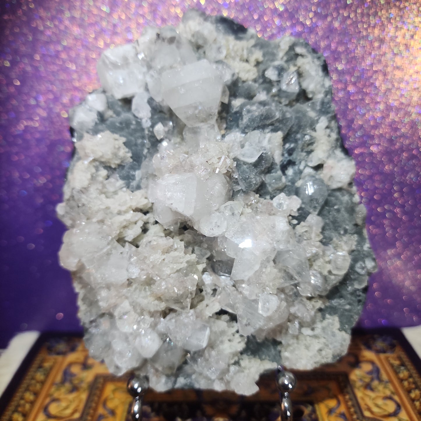 Diamond Apophylite w/stand