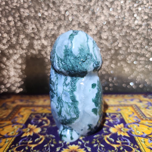 Moss Agate Boyfriend Ding-Ding