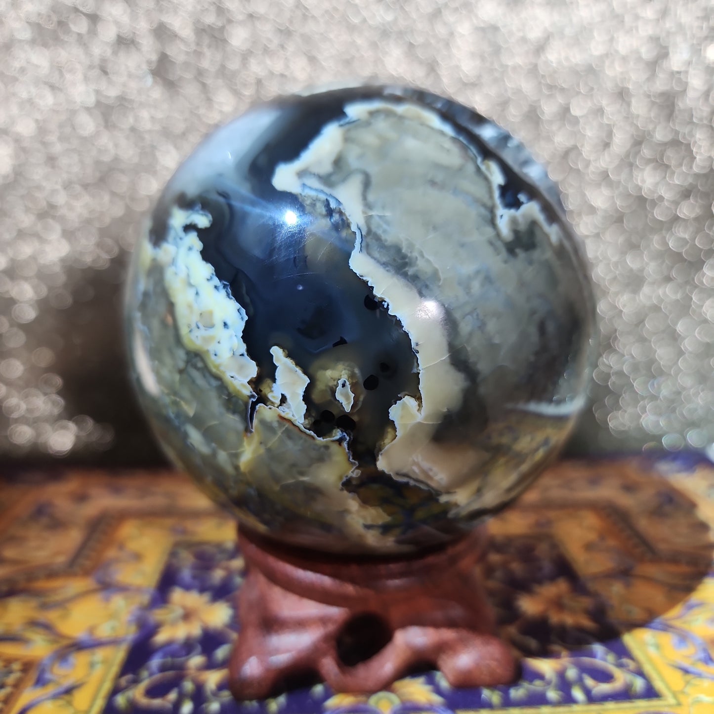 Volcanic Agate Sphere