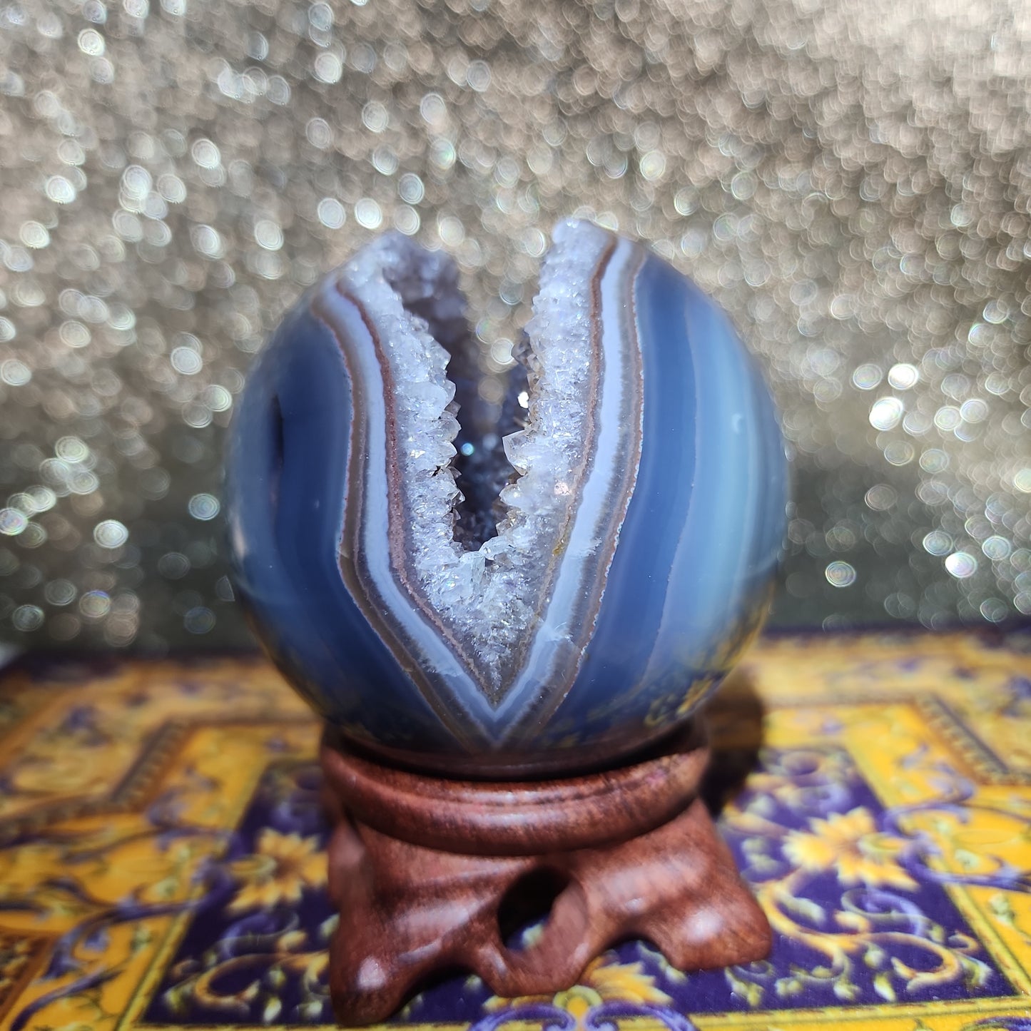 Amethyst Agate Sphere