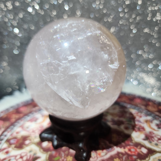 Rose Quartz Dendritic Sphere