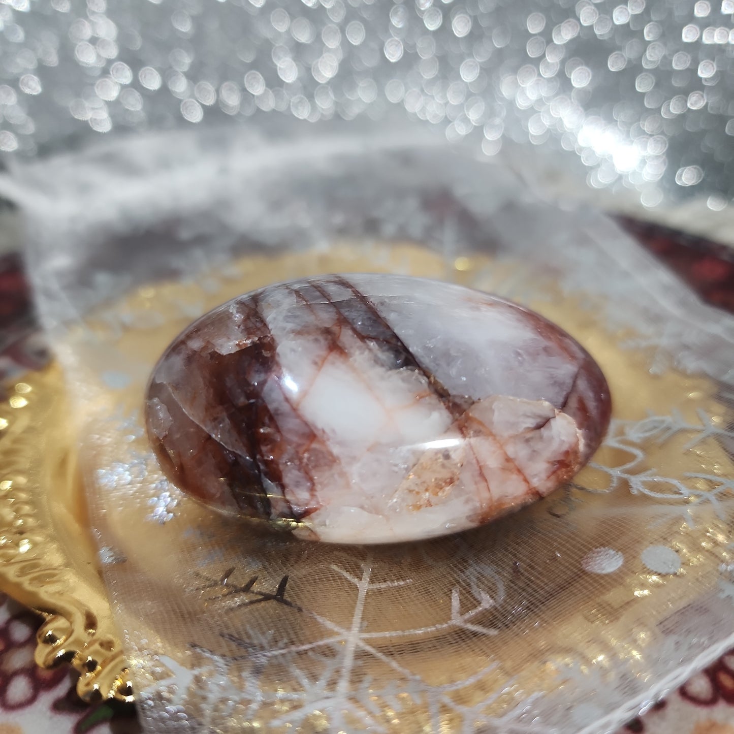 Fire Quartz Palmstone