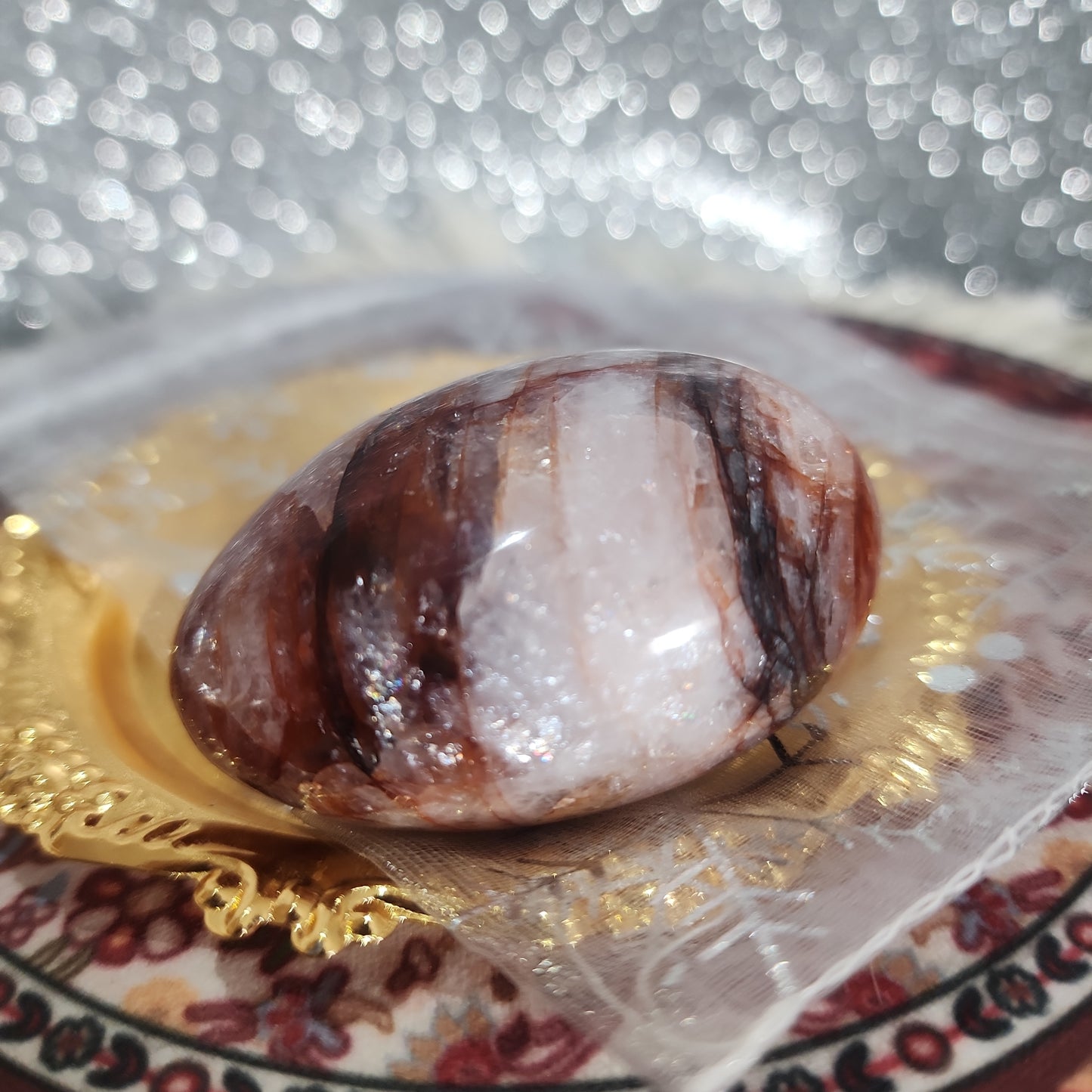 Fire Quartz Palmstone