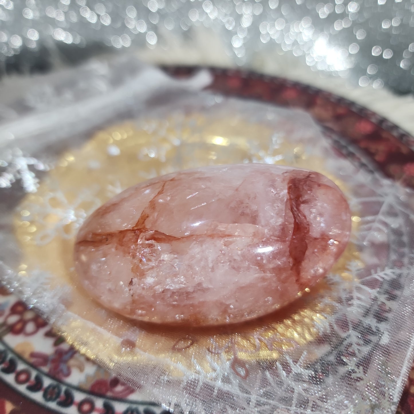 Fire Quartz Palmstone