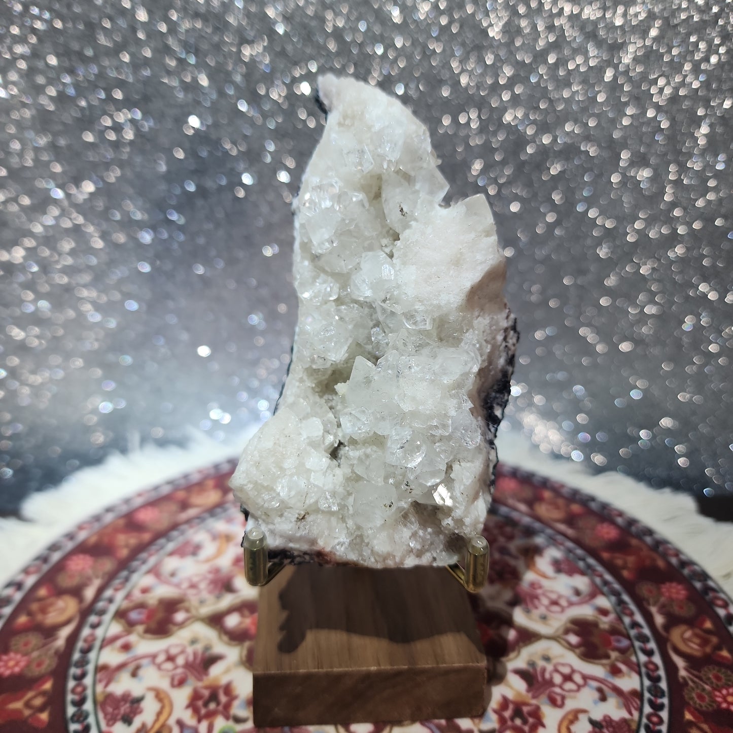 Calcite Quartz Cluster w/ Stand