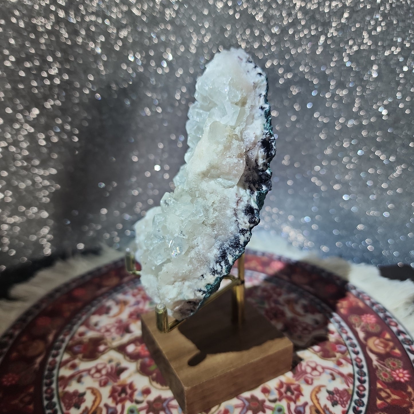 Calcite Quartz Cluster w/ Stand