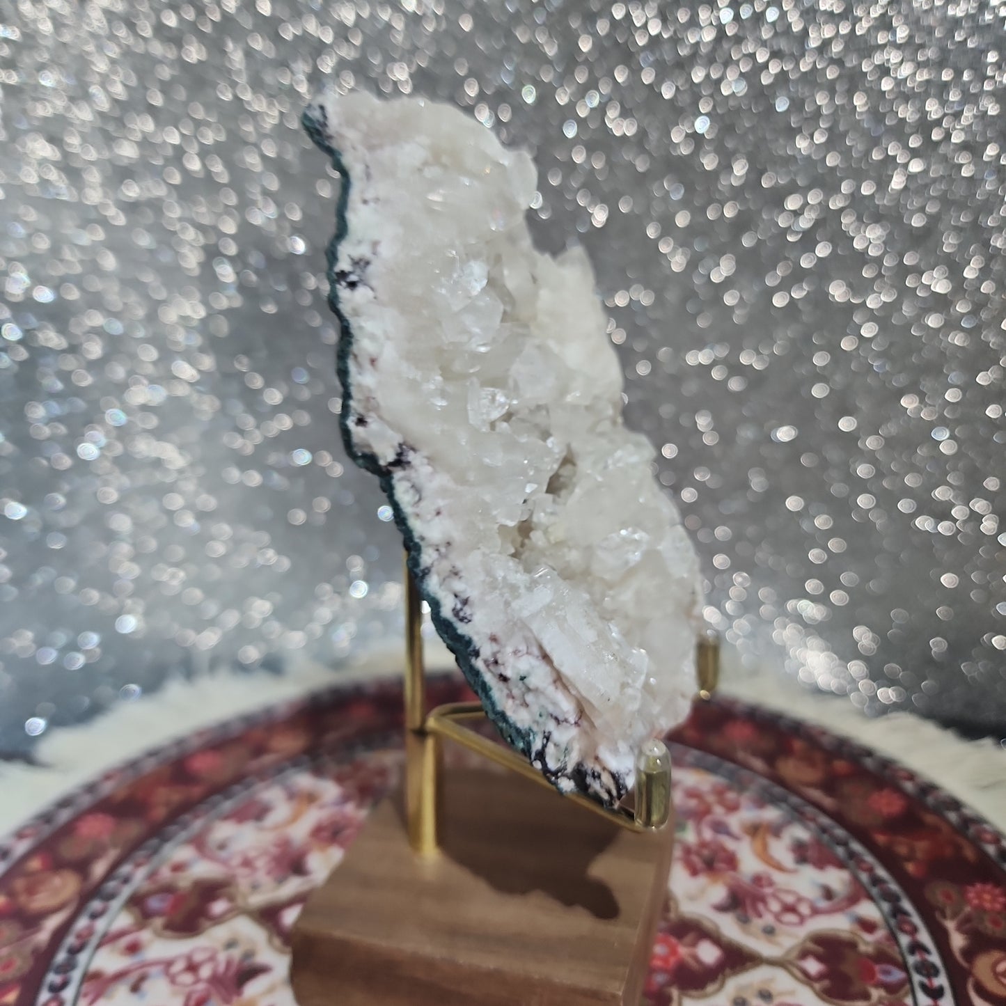 Calcite Quartz Cluster w/ Stand
