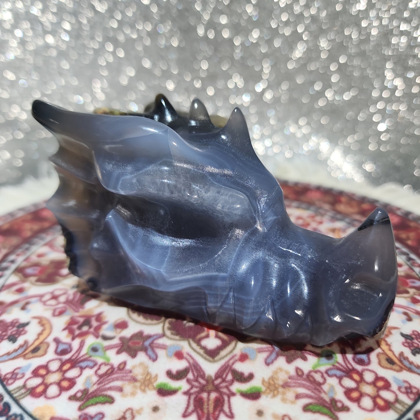 Volcanic Agate Dragon Head